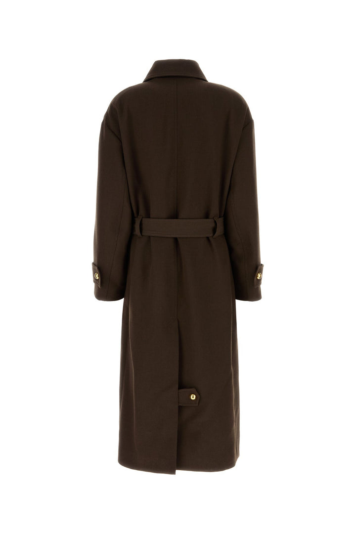 Dark brown wool coat