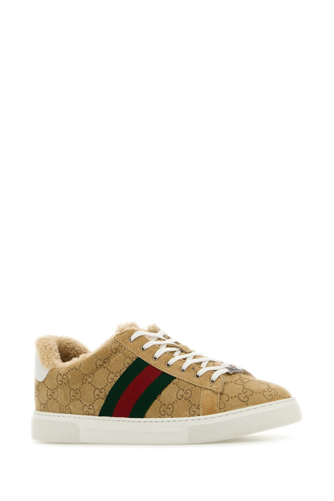 Camel suede Ace sneakers