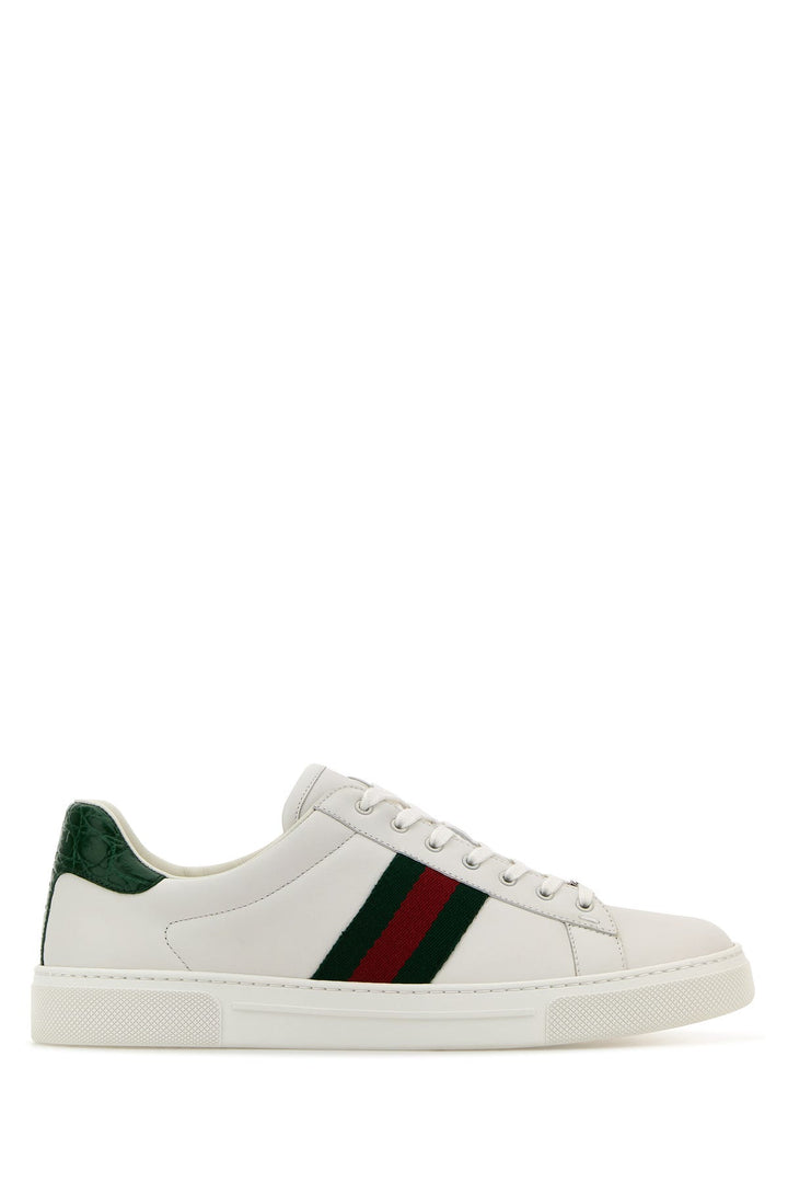 White leather Ace sneakers