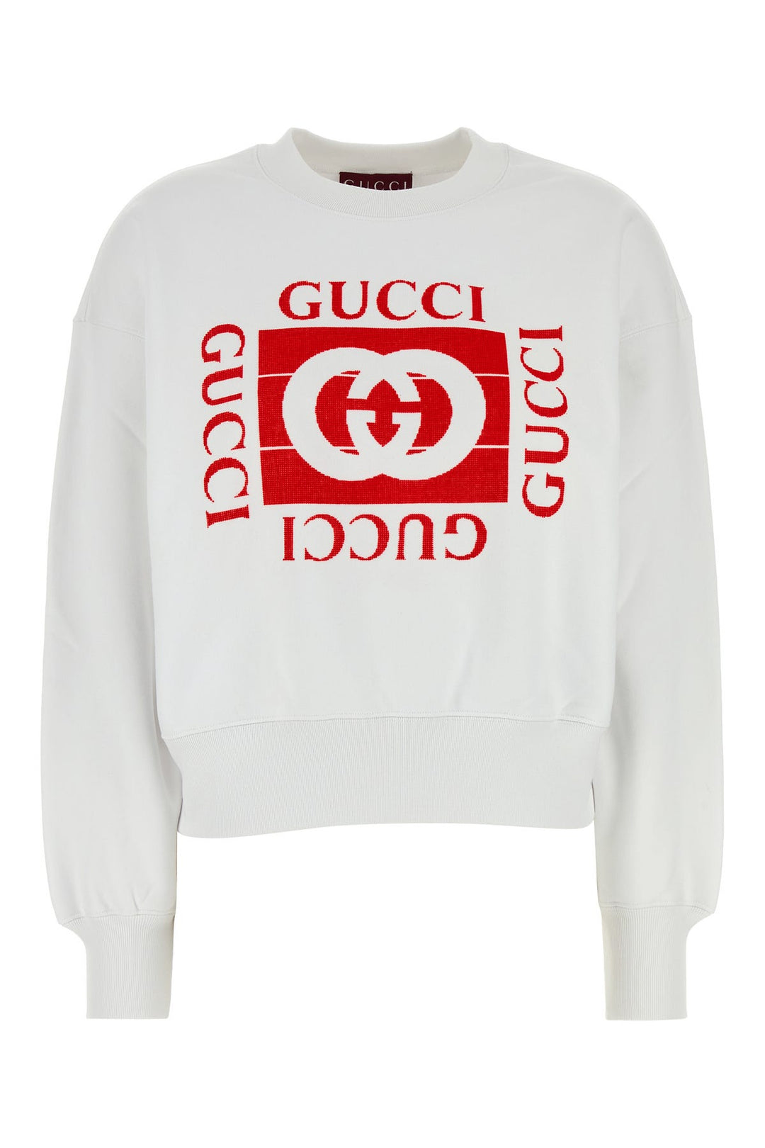 White cotton sweatshirt