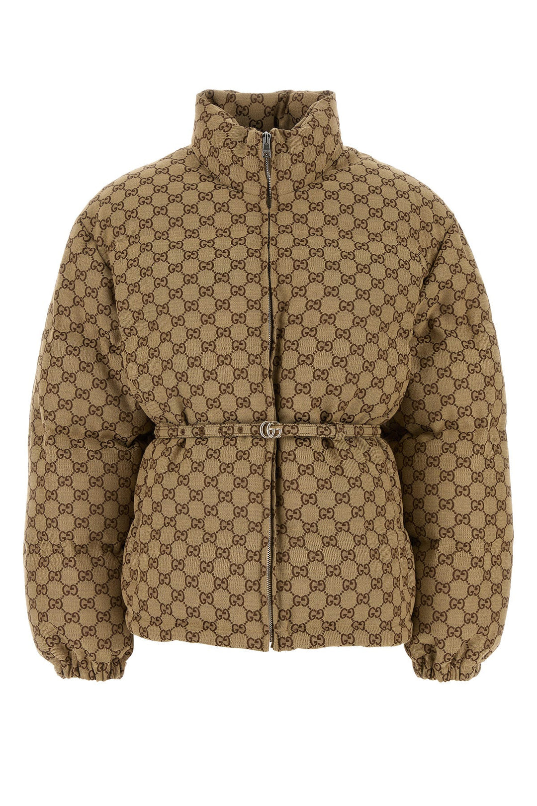 GG fabric down jacket