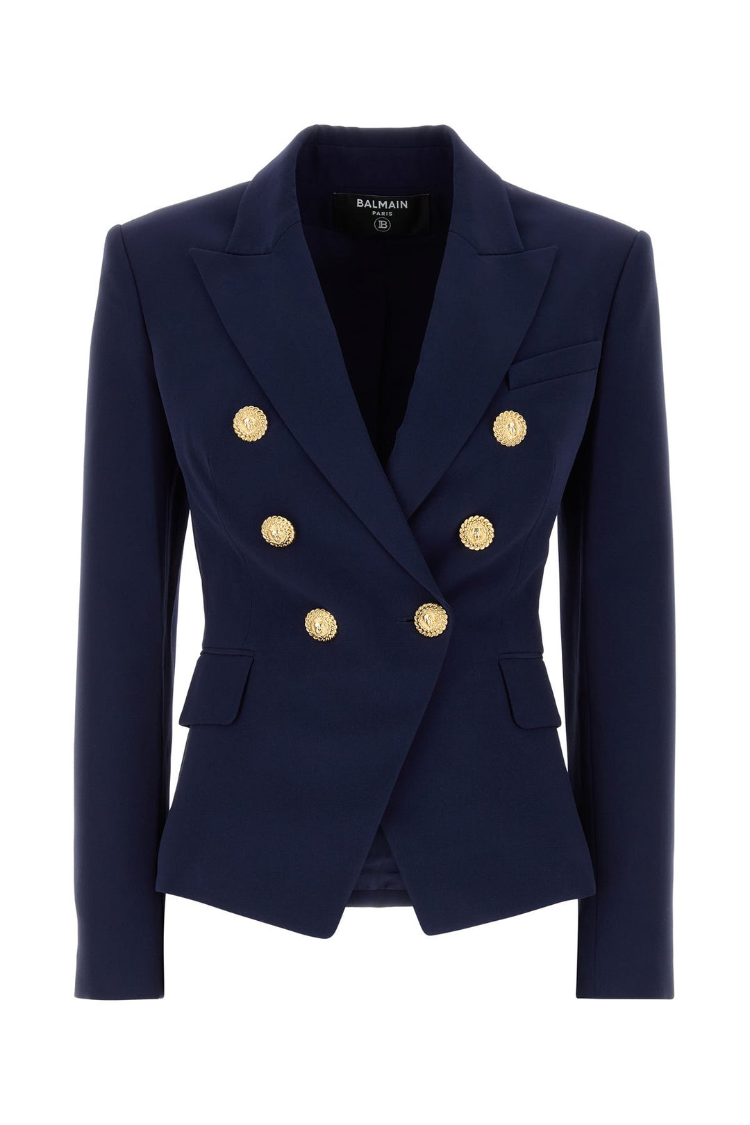 Navy blue crepe blazer