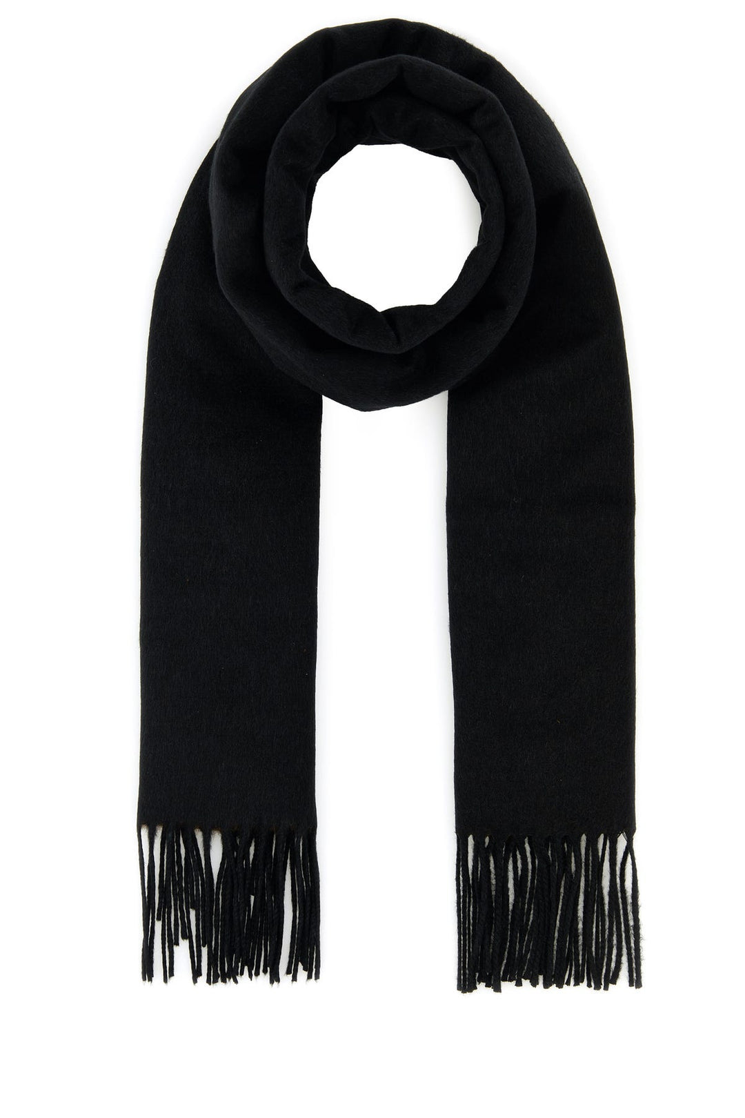 Black silk scarf