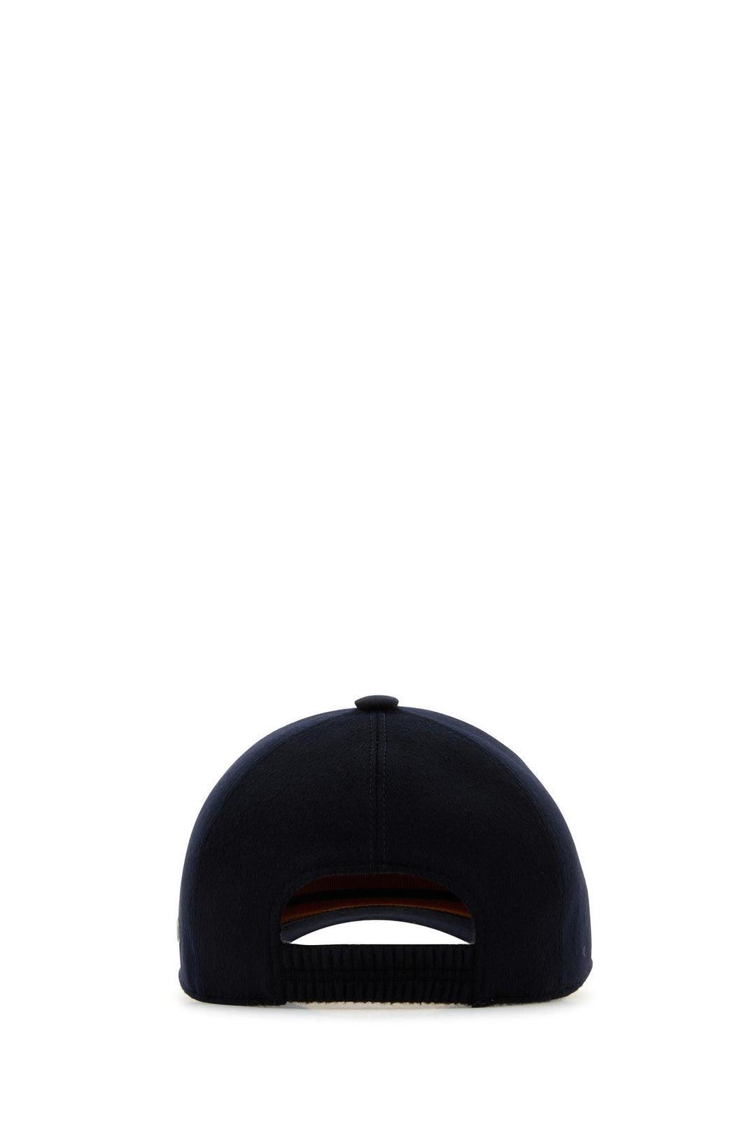 Midnight blue cashmere baseball cap