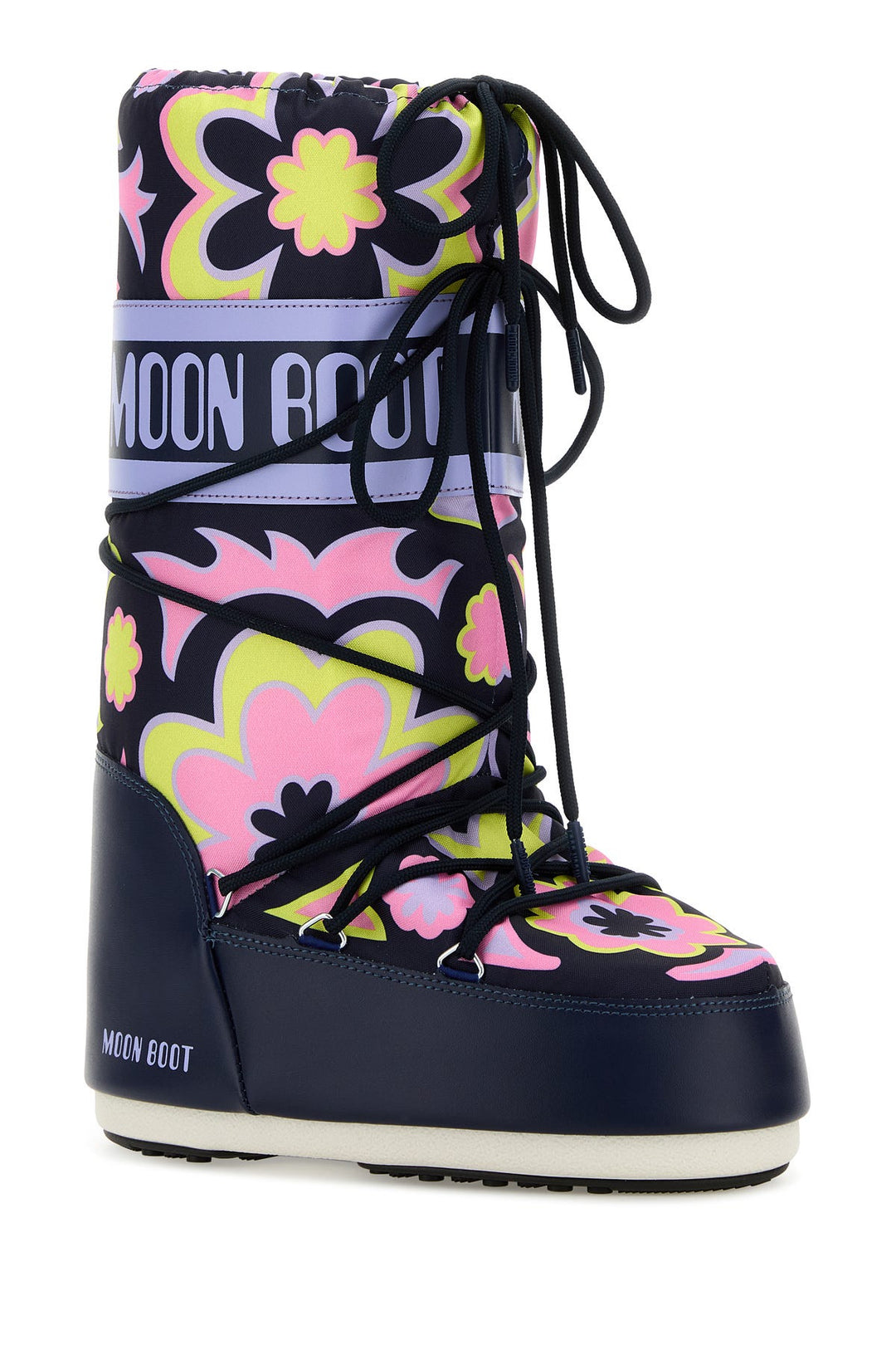 Printed canvas and synthetic leather Icon boots