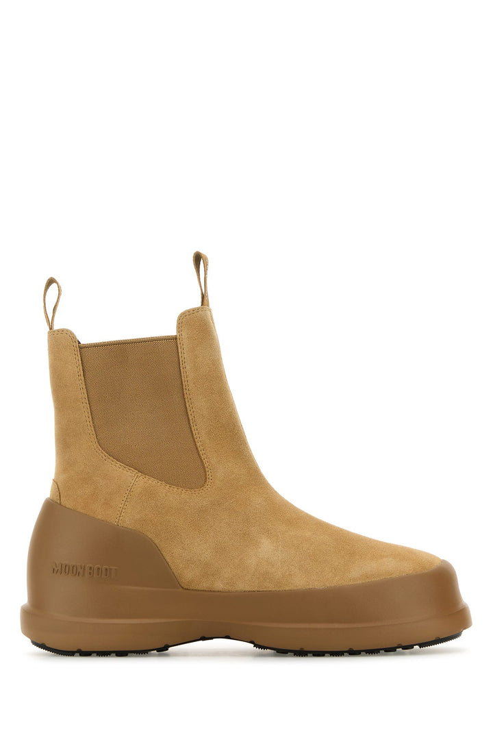 Camel suede Luna Chelsea ankle boots