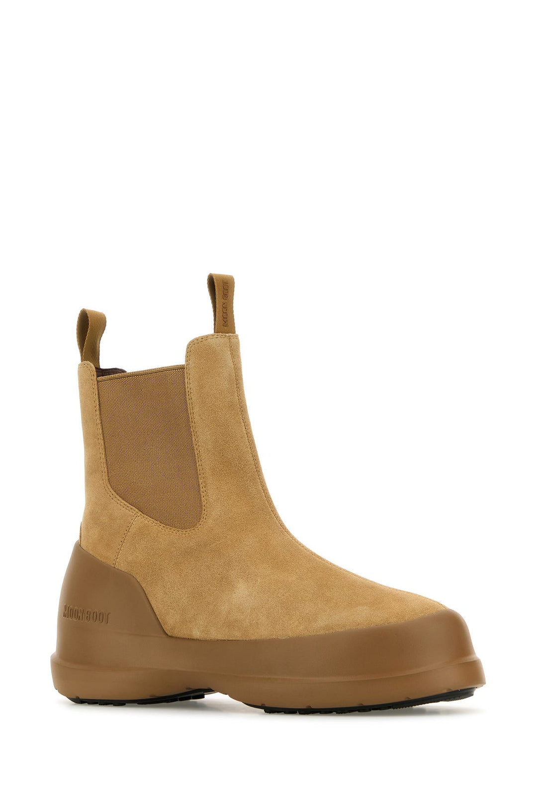 Camel suede Luna Chelsea ankle boots