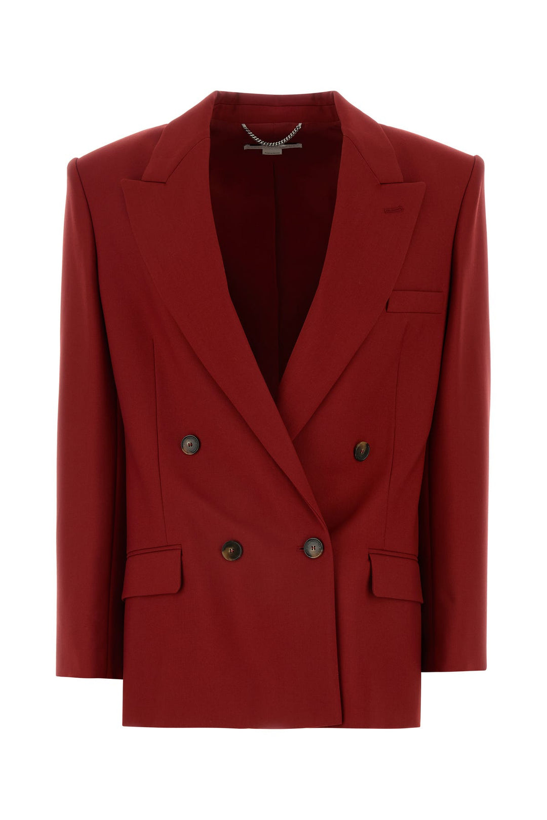 Burgundy wool blazer