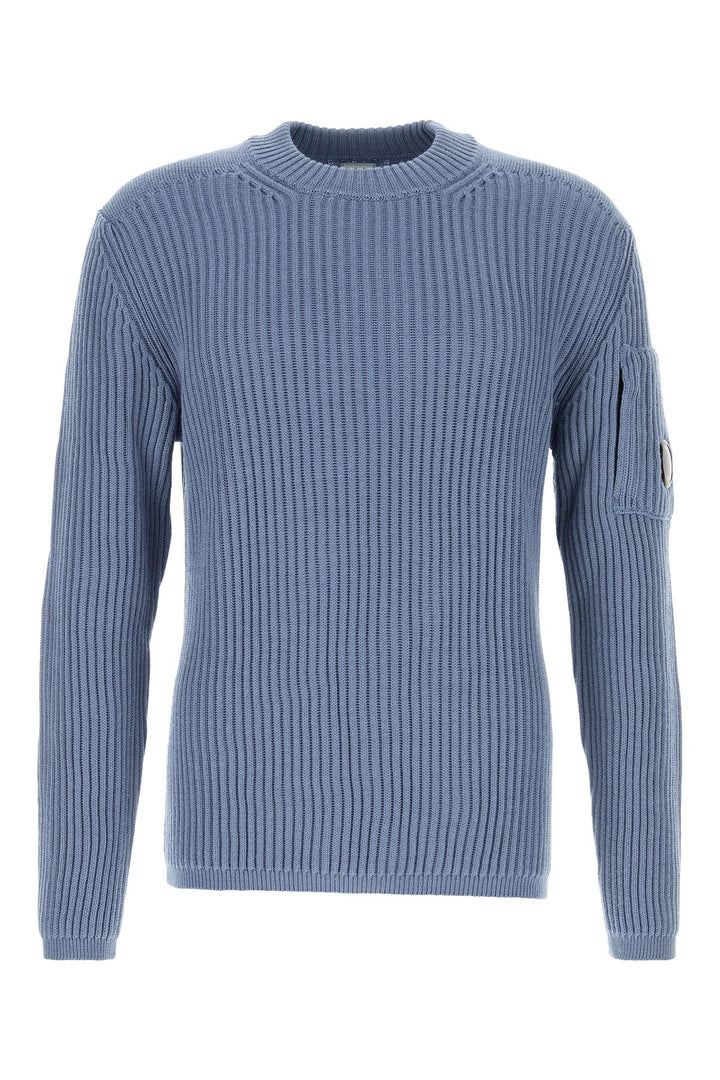 Cerulean blue wool blend sweater