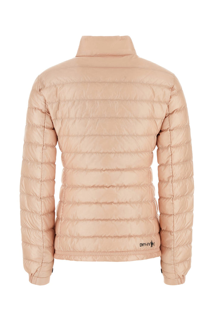 Light pink stretch nylon Walibi down jacket