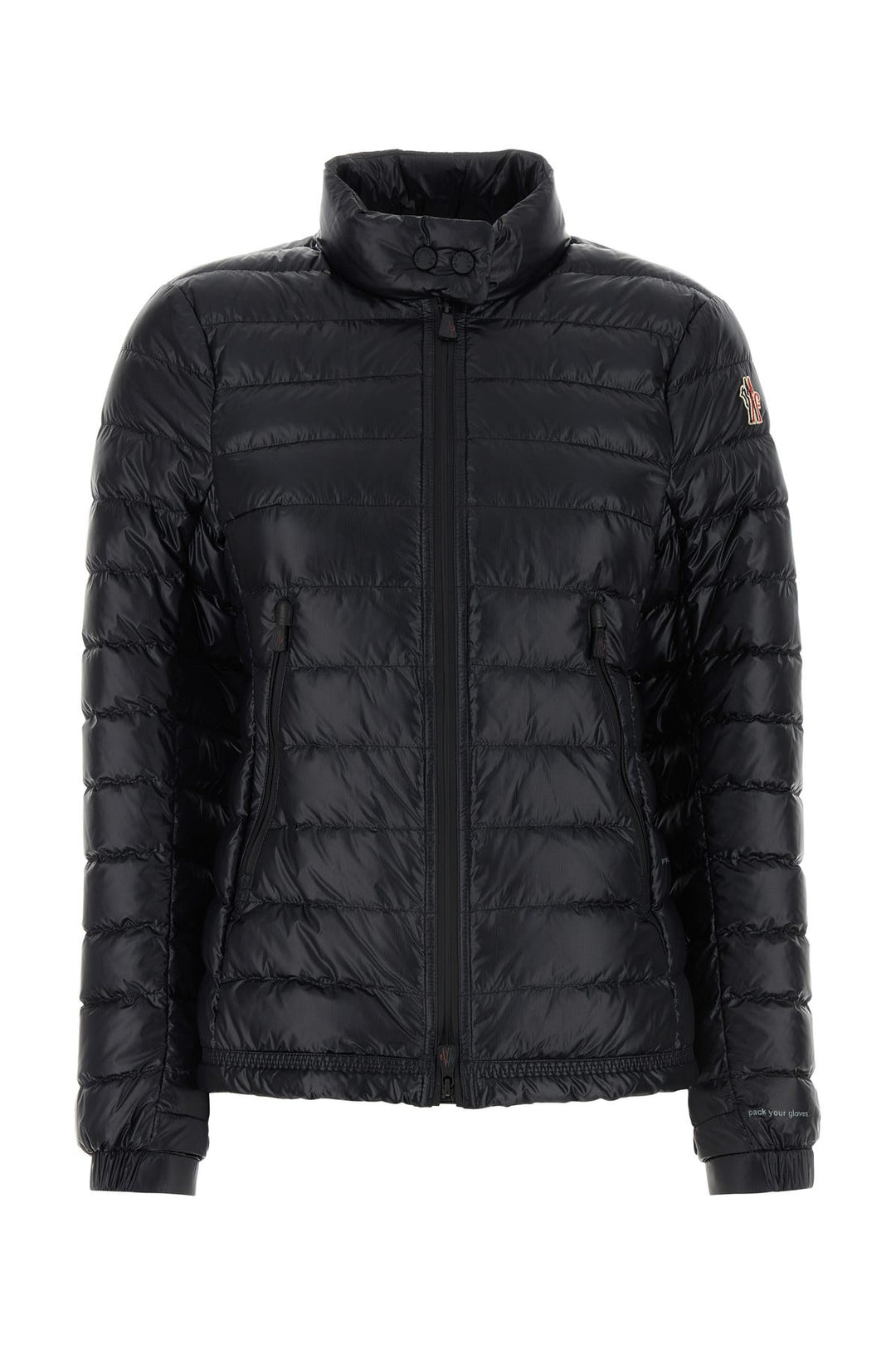 Black stretch nylon Walibi down jacket