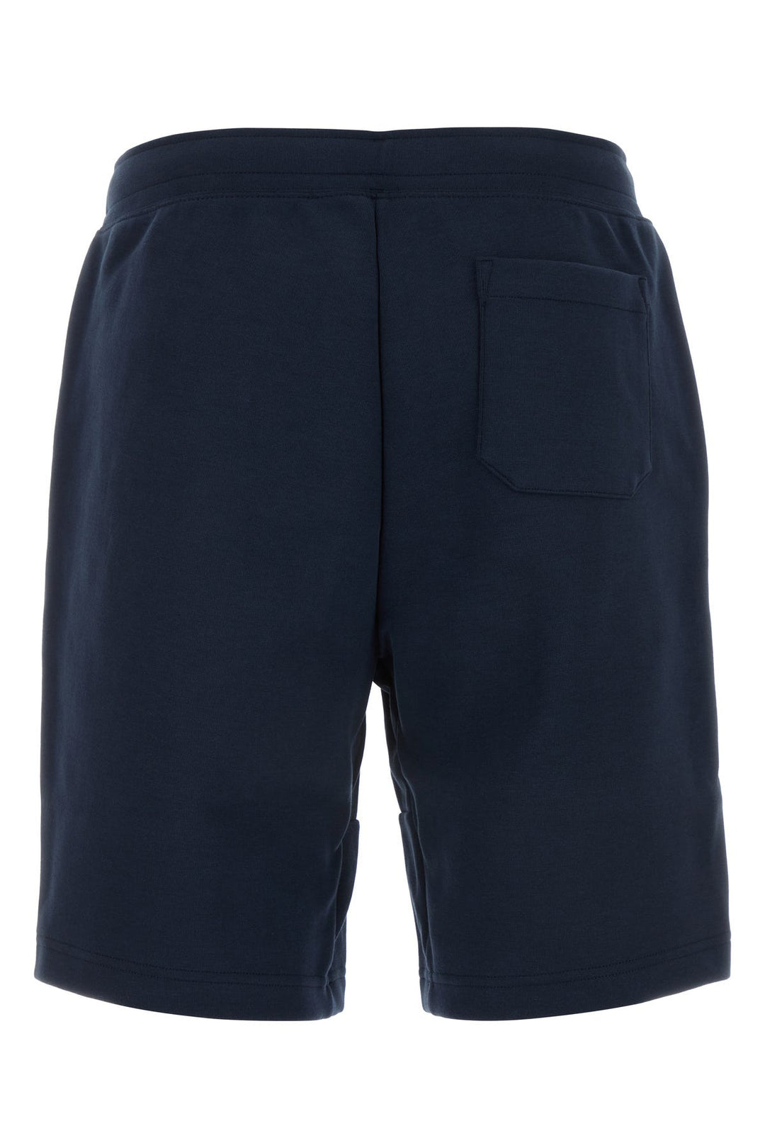 Navy blue cotton blend bermuda shorts