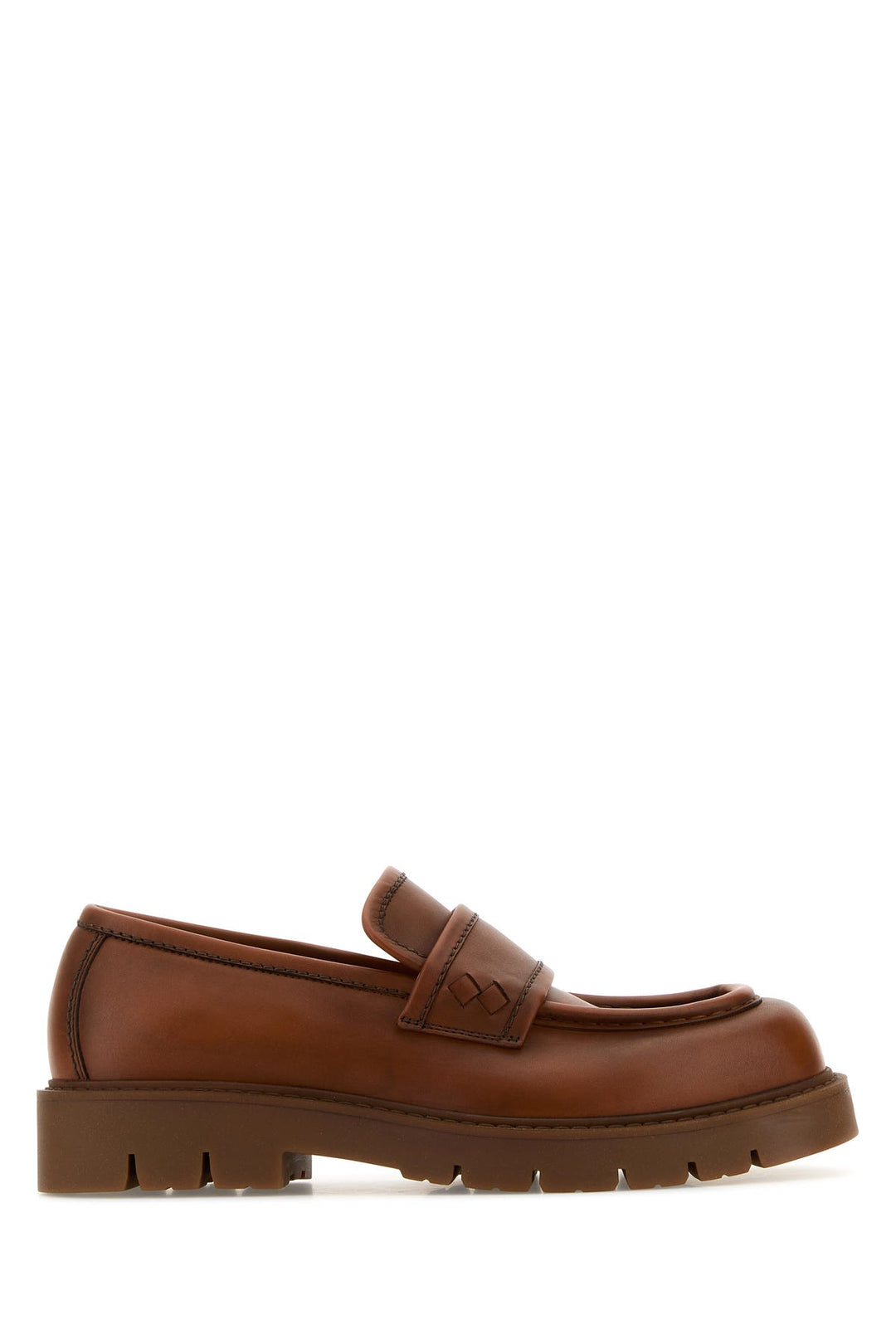 Caramel leather Haddock loafers