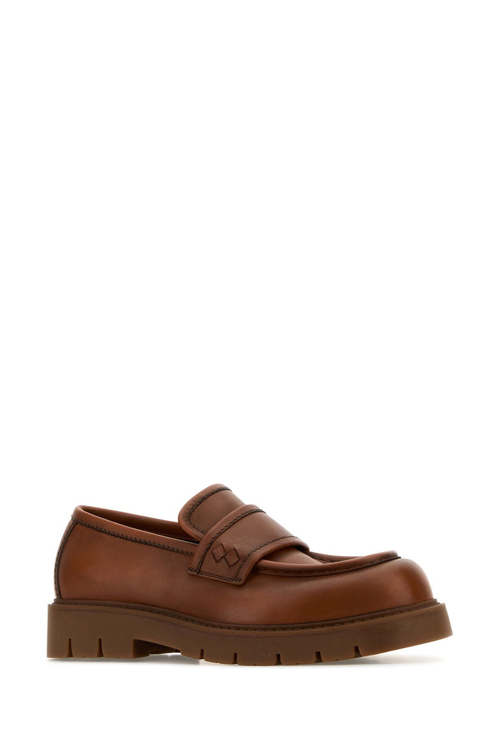 Caramel leather Haddock loafers