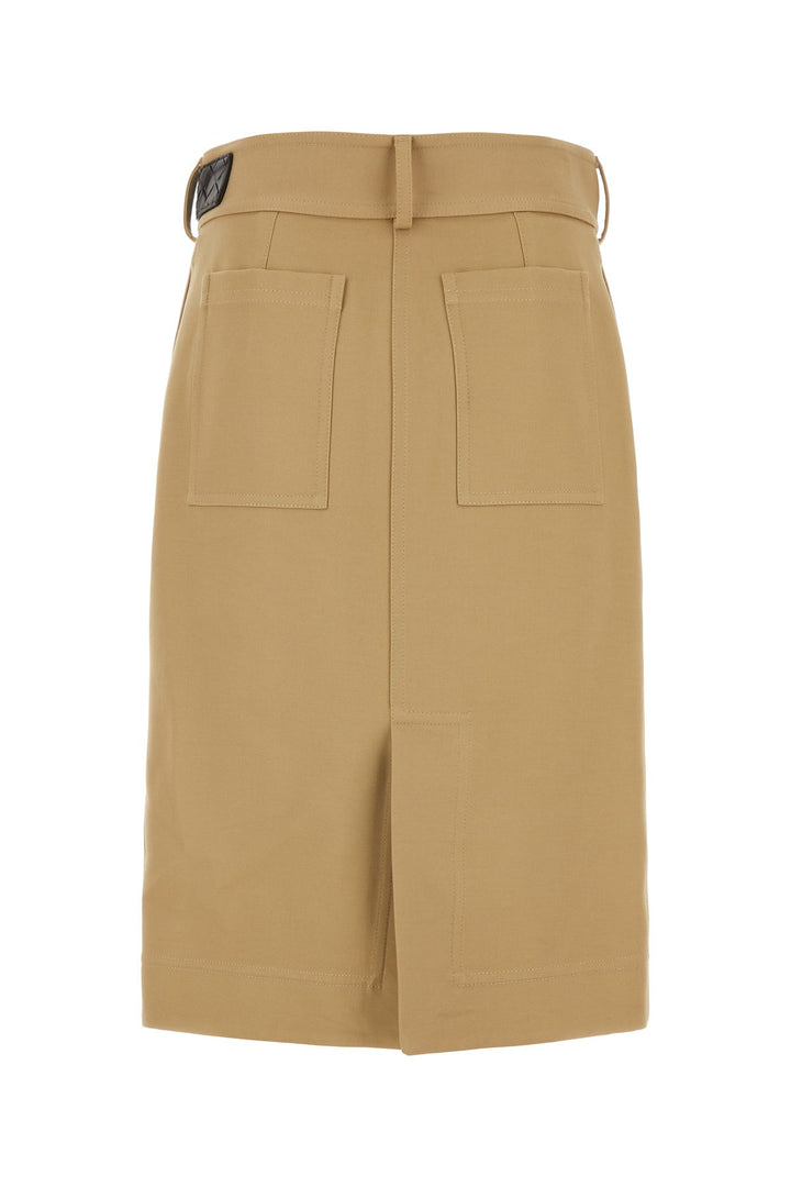 Beige cotton skirt