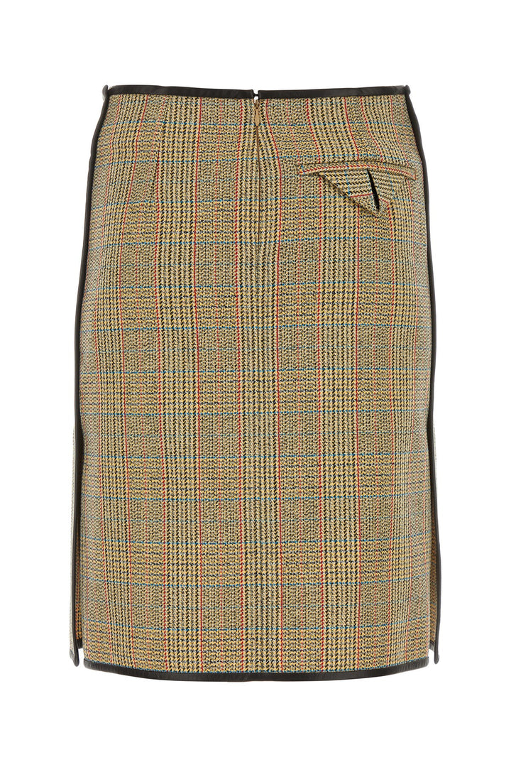 Multicolor glencheck skirt