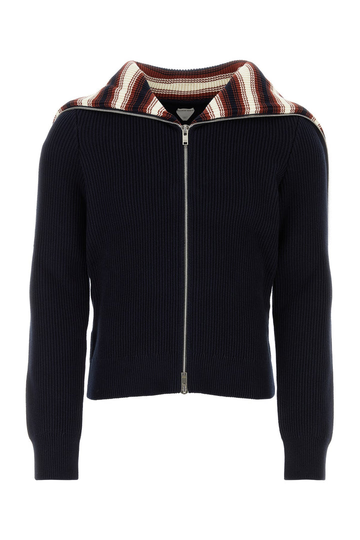 Navy blue cotton cardigan