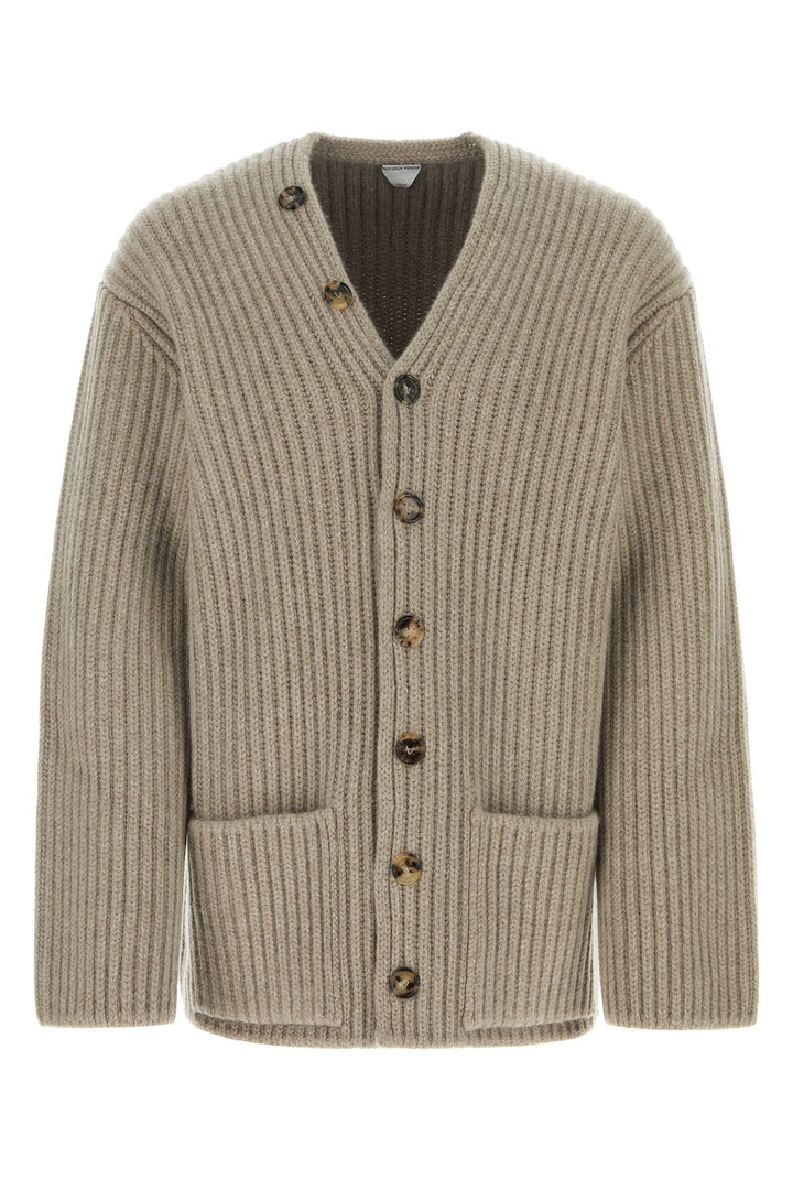 Cappuccino wool blend cardigan