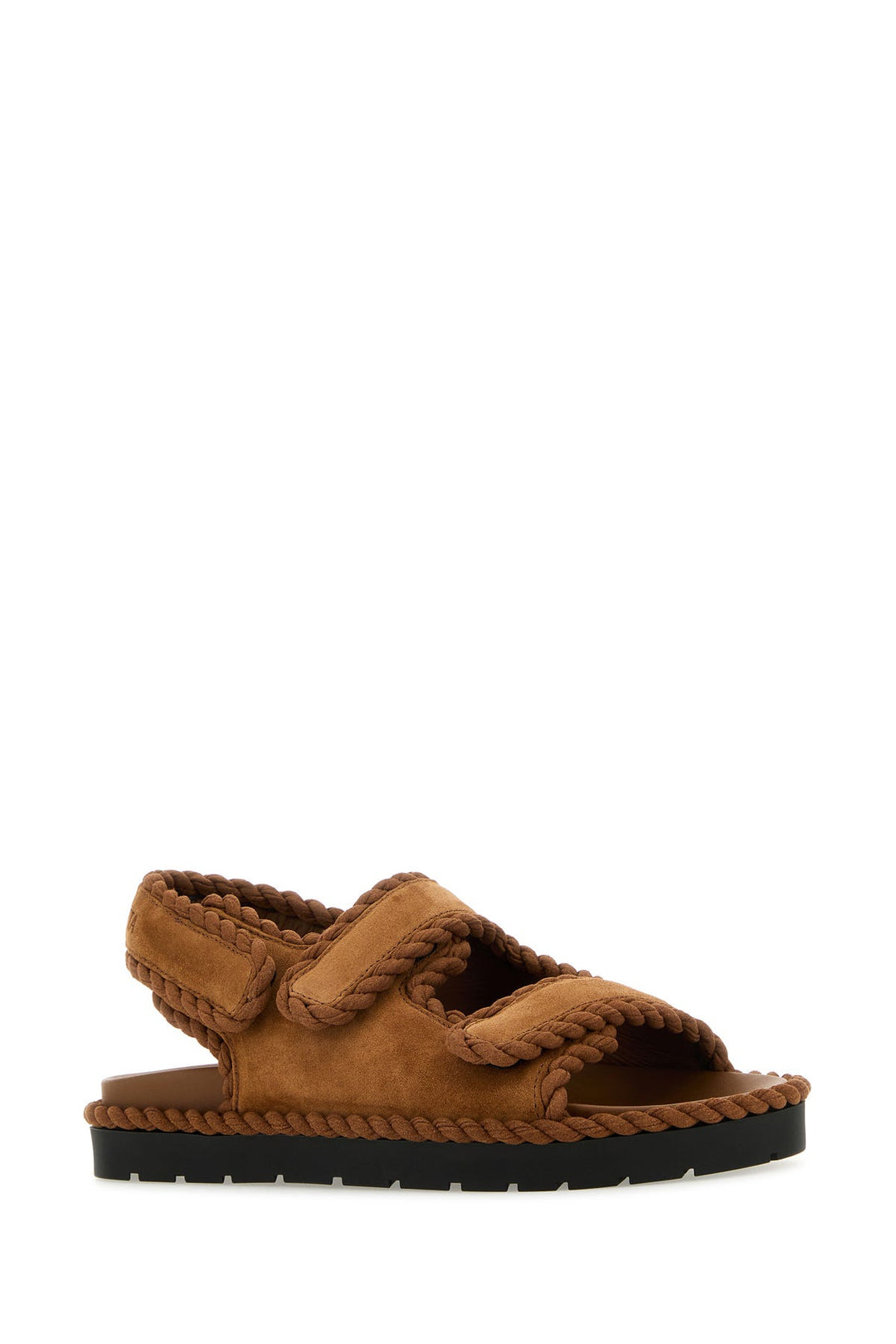 Caramel suede Jack sandals