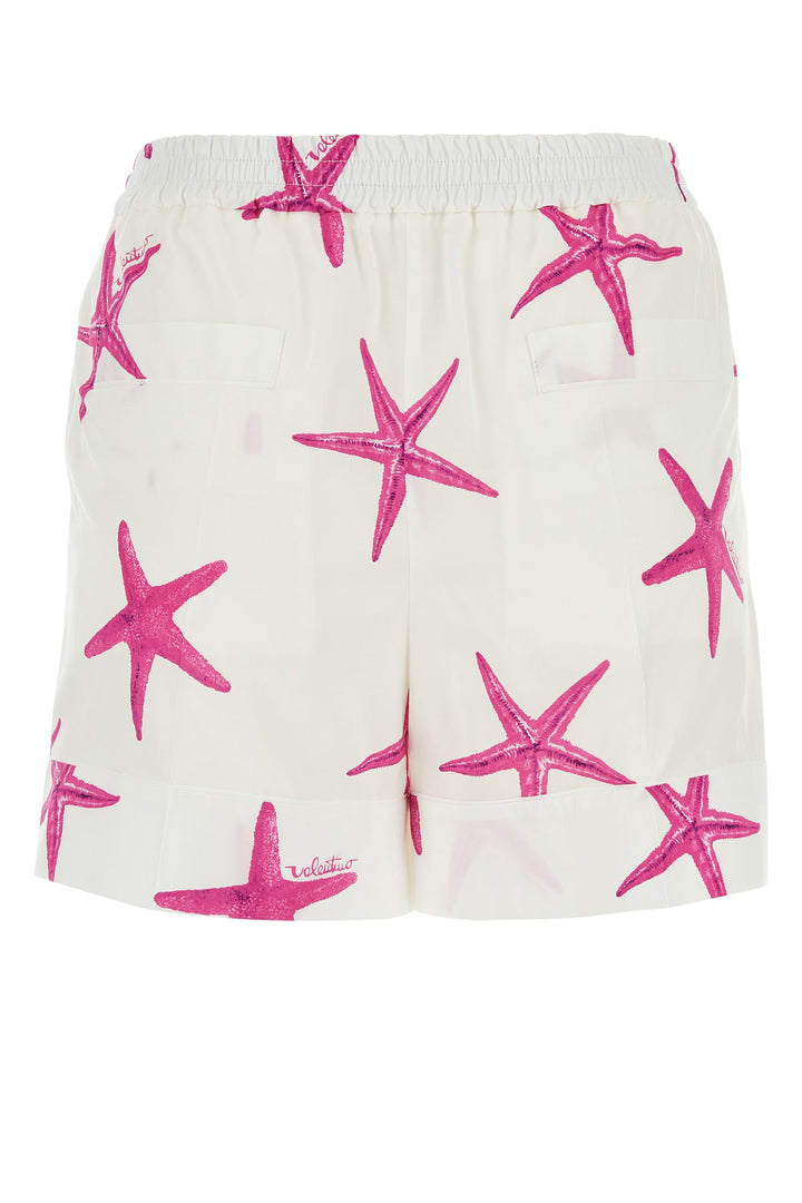 Printed poplin Valentino Garavani Escape shorts