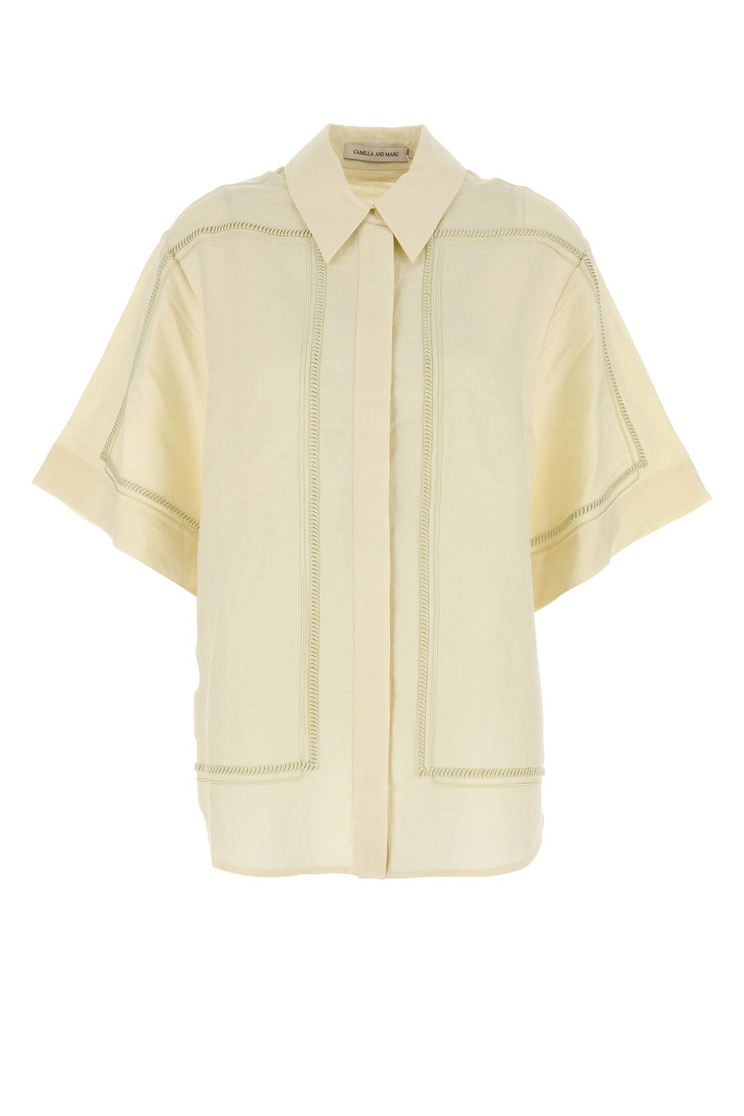 Cream linen blend Fortuna shirt