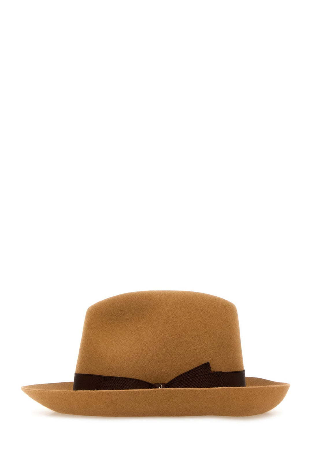 Camel velour hat