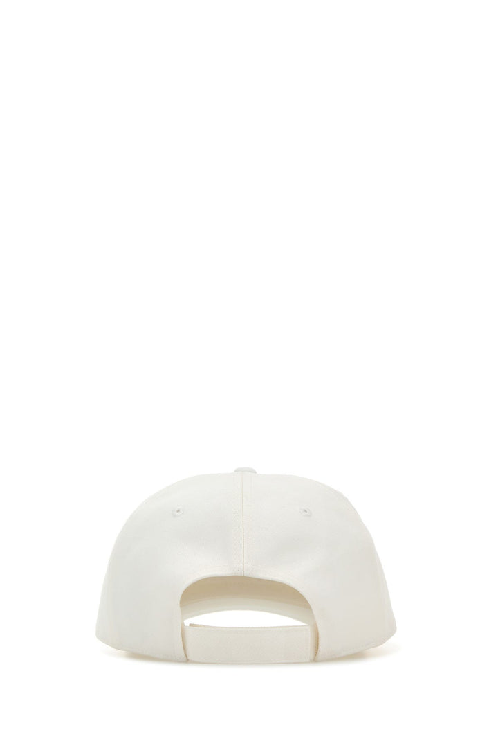 White cotton baseball cap