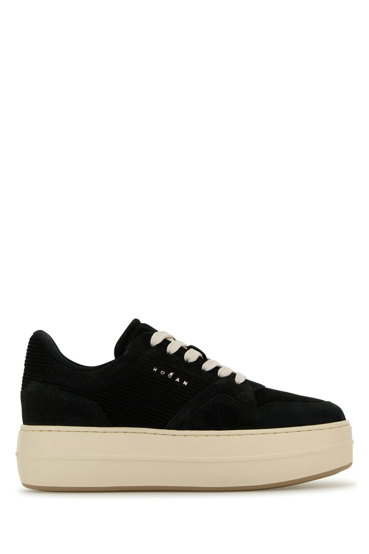 Black suede Skyscraper sneakers