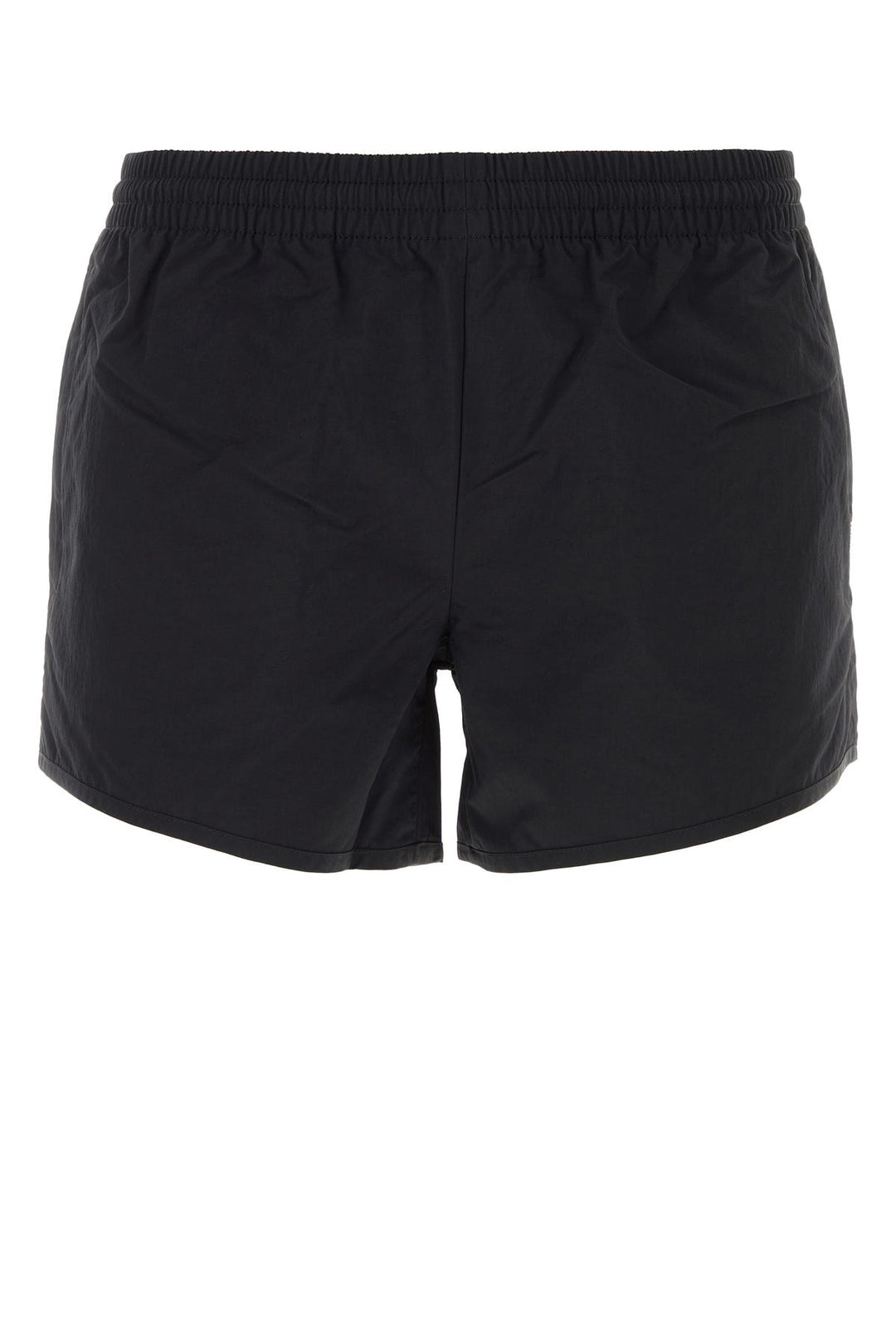 Black nylon swimming shorts