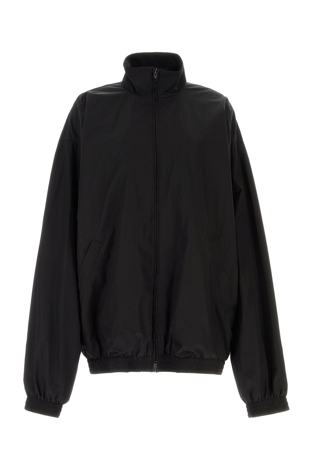 Black cotton blend jacket