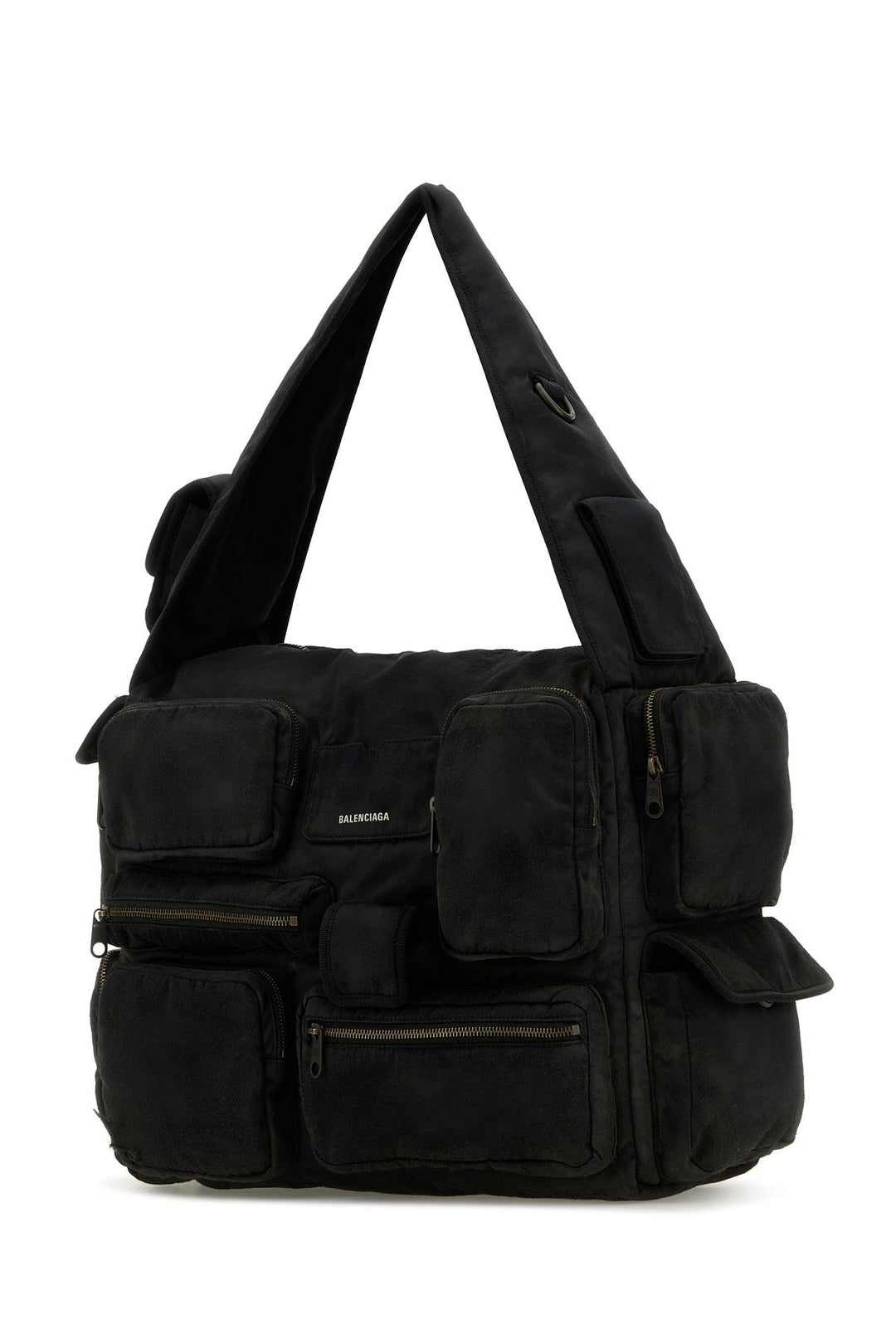 Black canvas large Superbusy shoulder bag