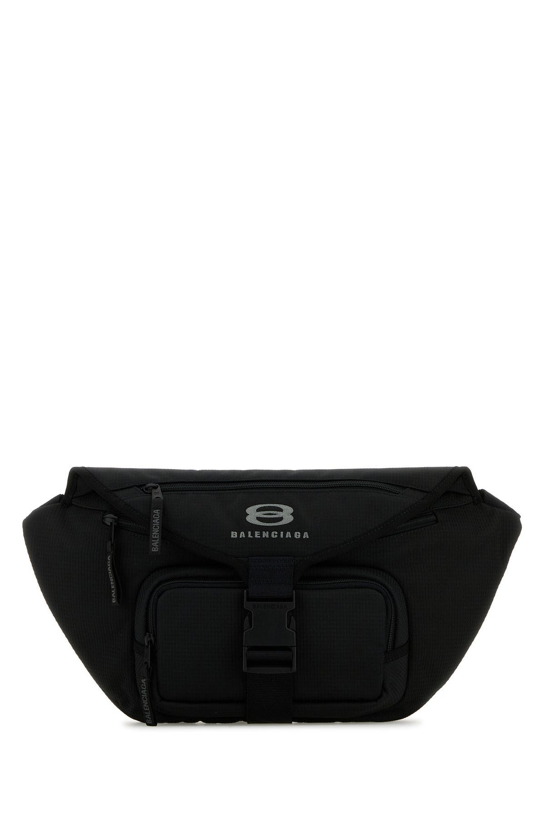 Black fabric large Unity belt bag