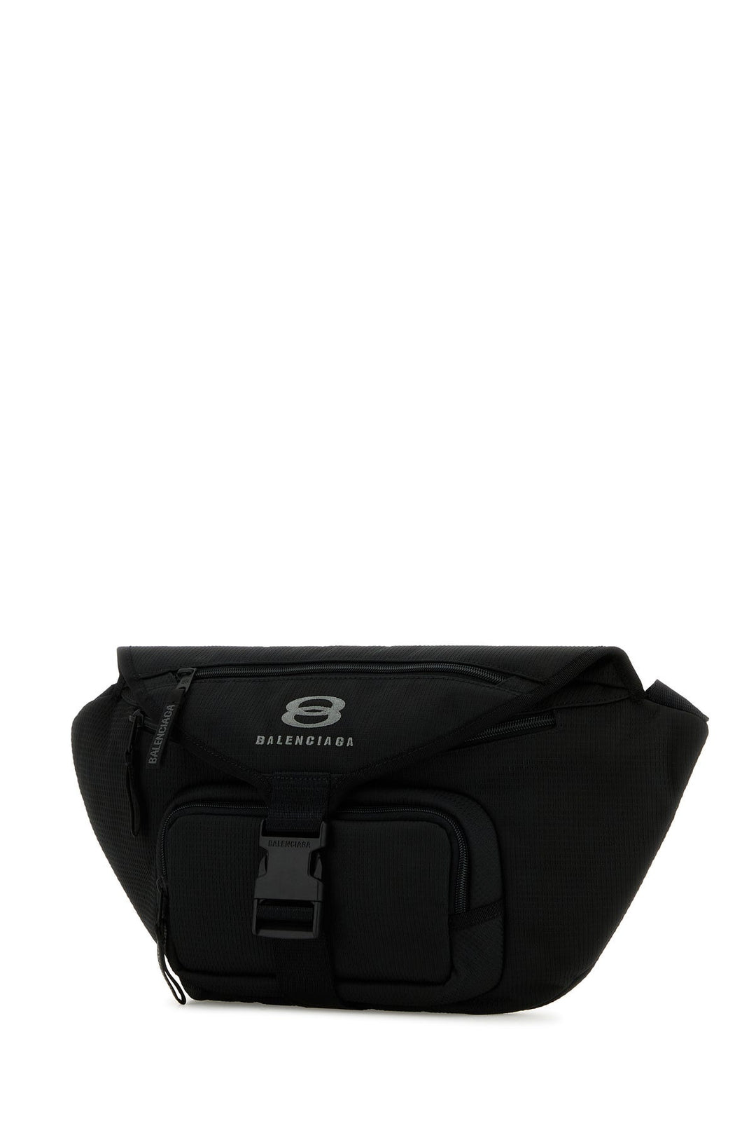 Black fabric large Unity belt bag