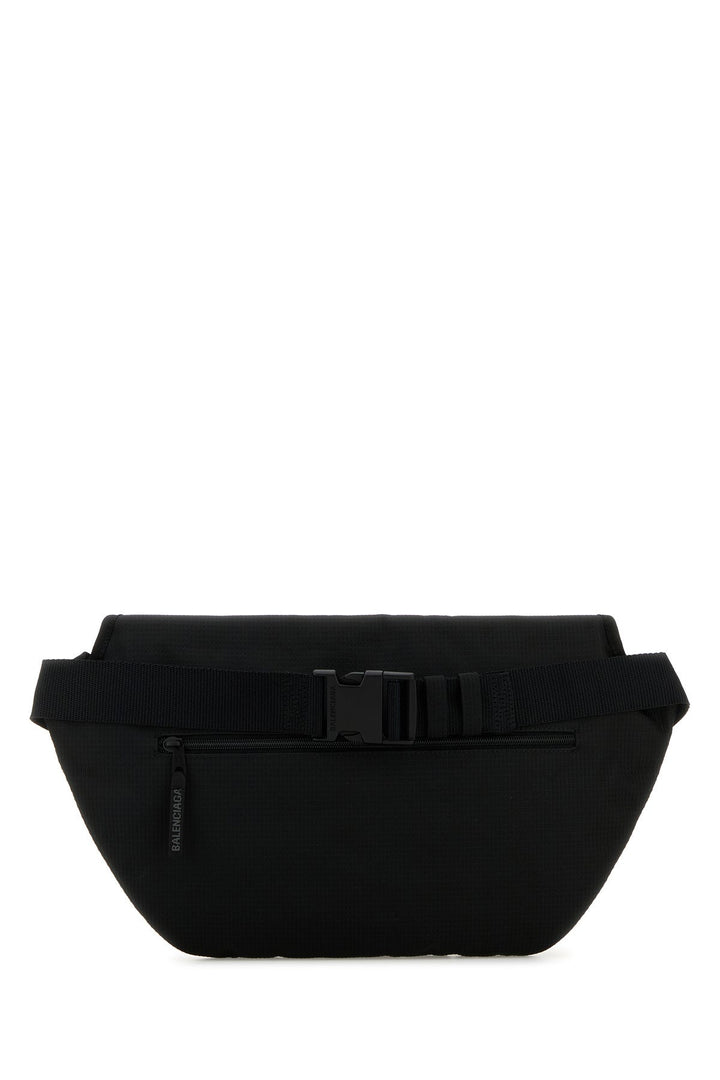 Black fabric large Unity belt bag