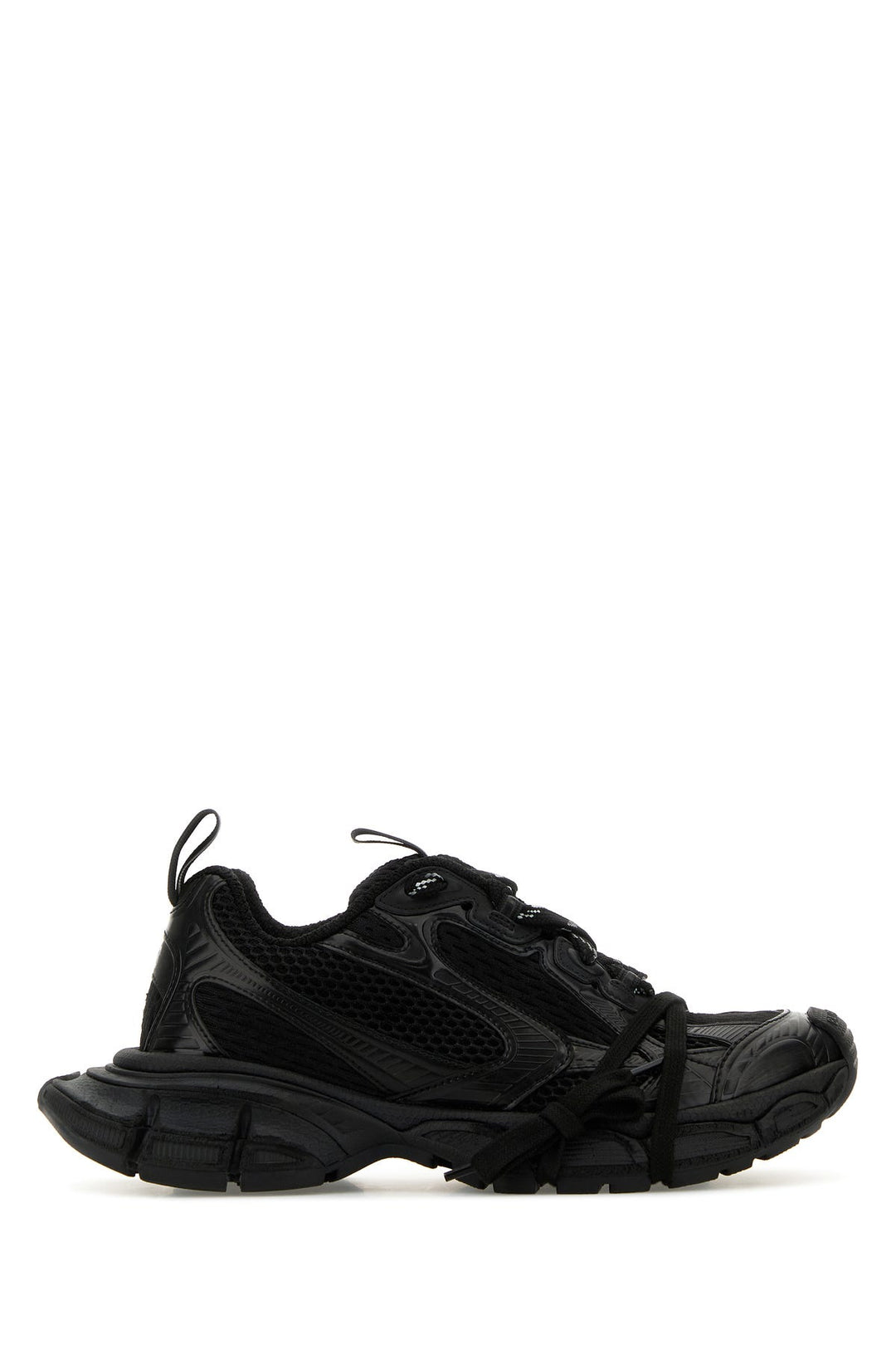 Black mesh and rubber 3XL sneakers