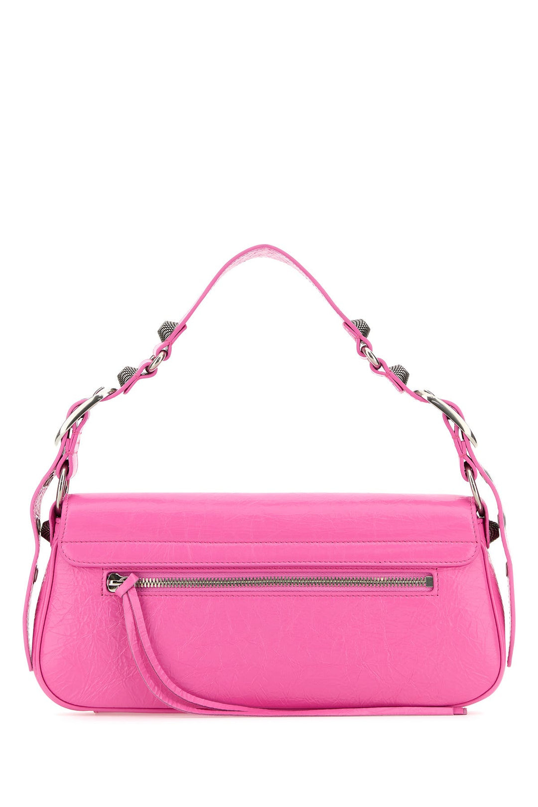 Fuchsia leather small Le Cagole Sling shoulder bag