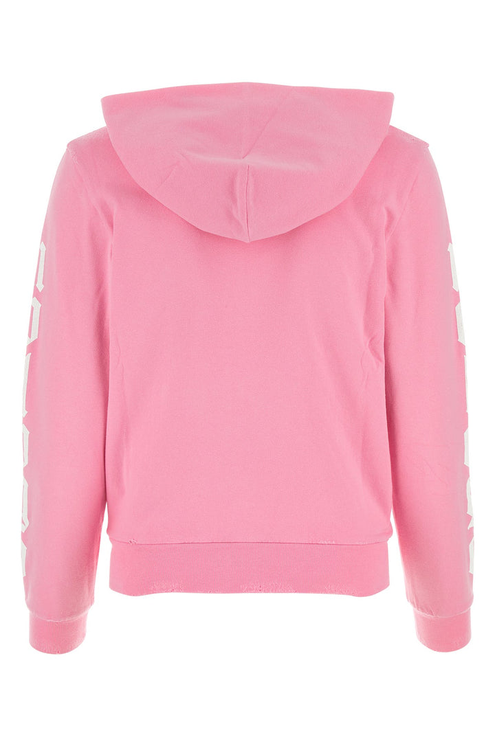 Pink stretch cotton sweatshirt