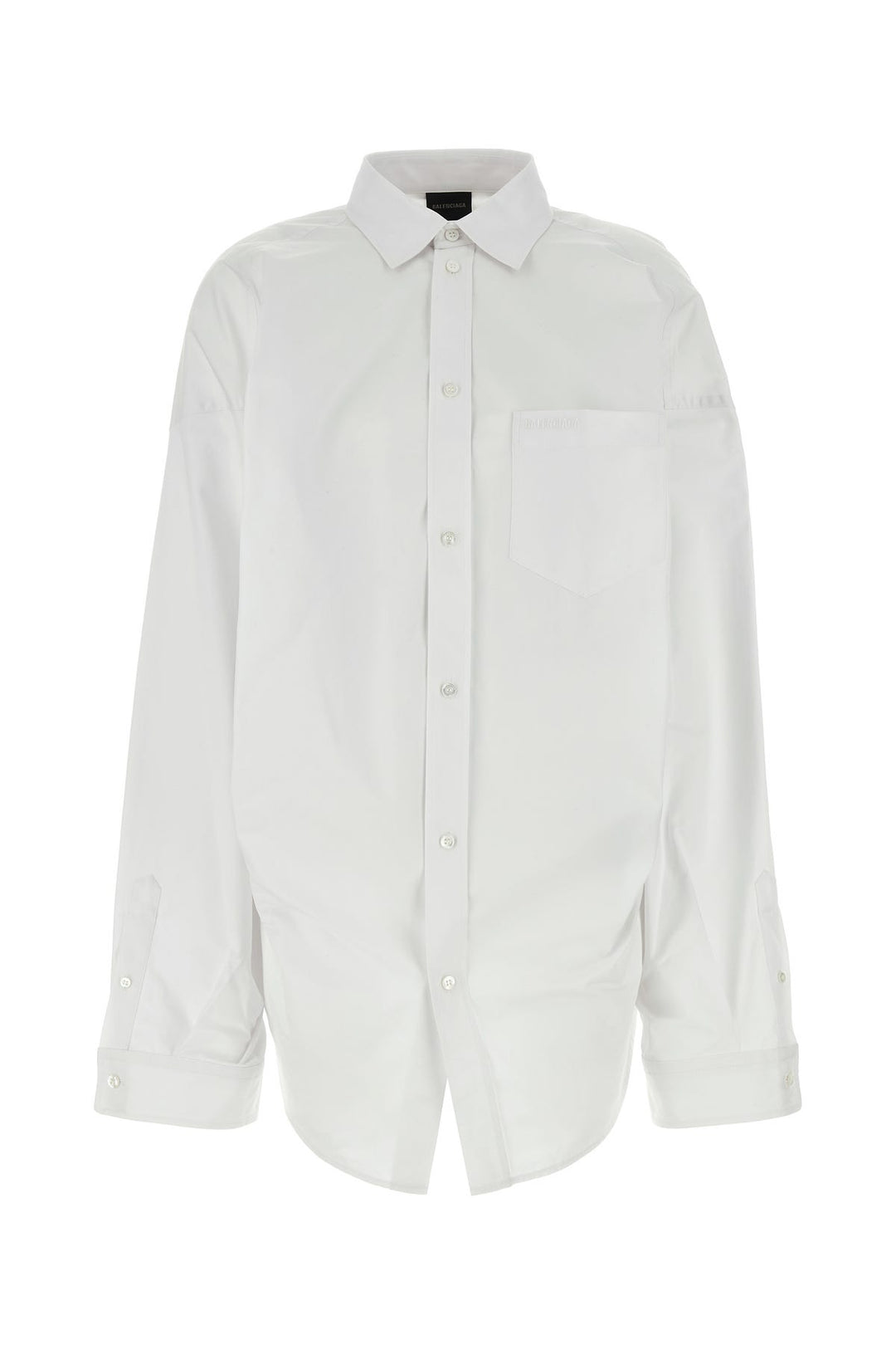 White poplin oversize shirt