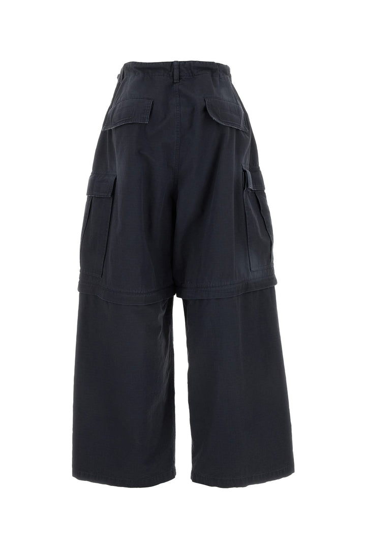 Charcoal cotton cargo pant