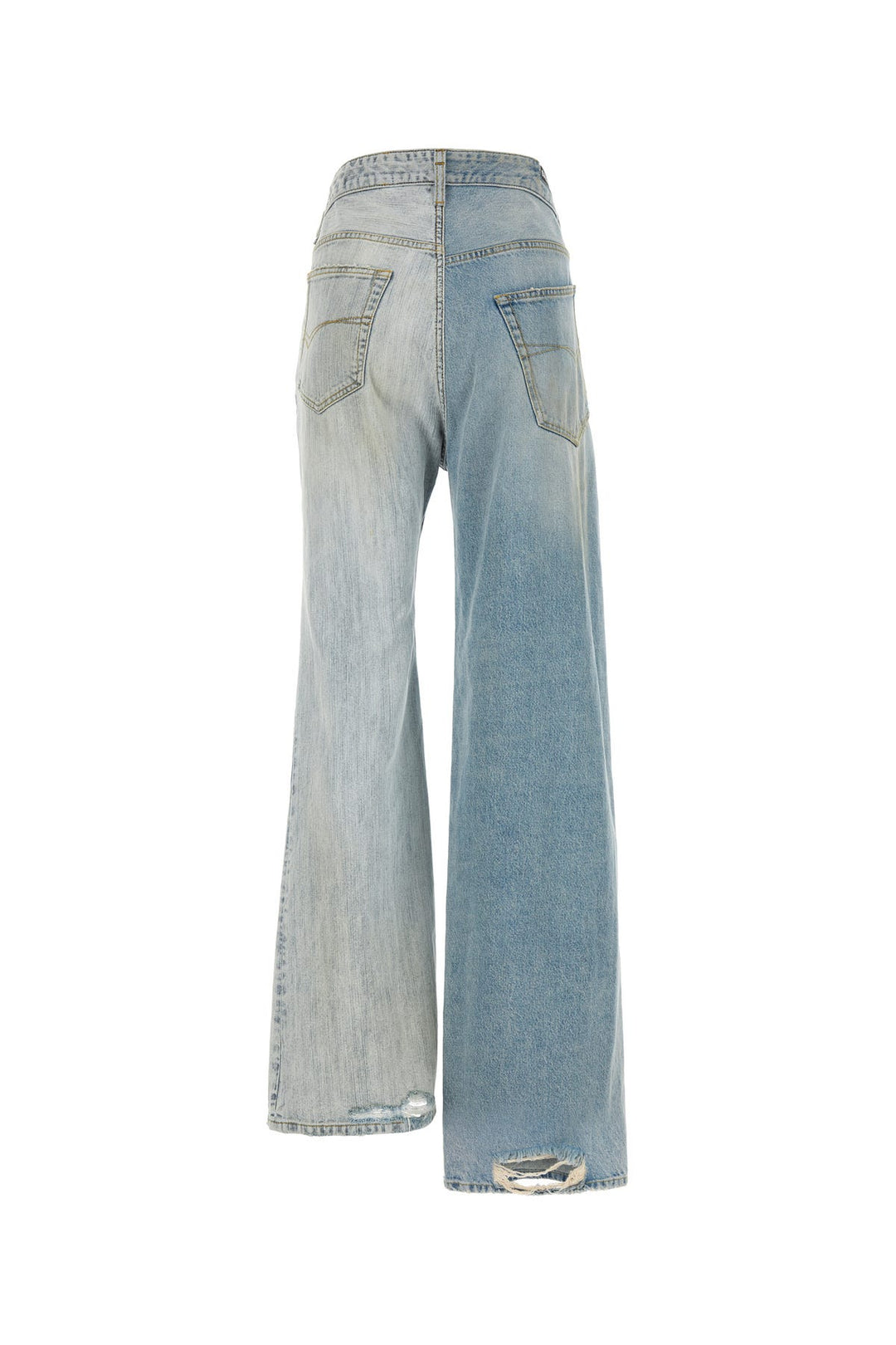 Two-tone denim Fifty-Fifty jeans