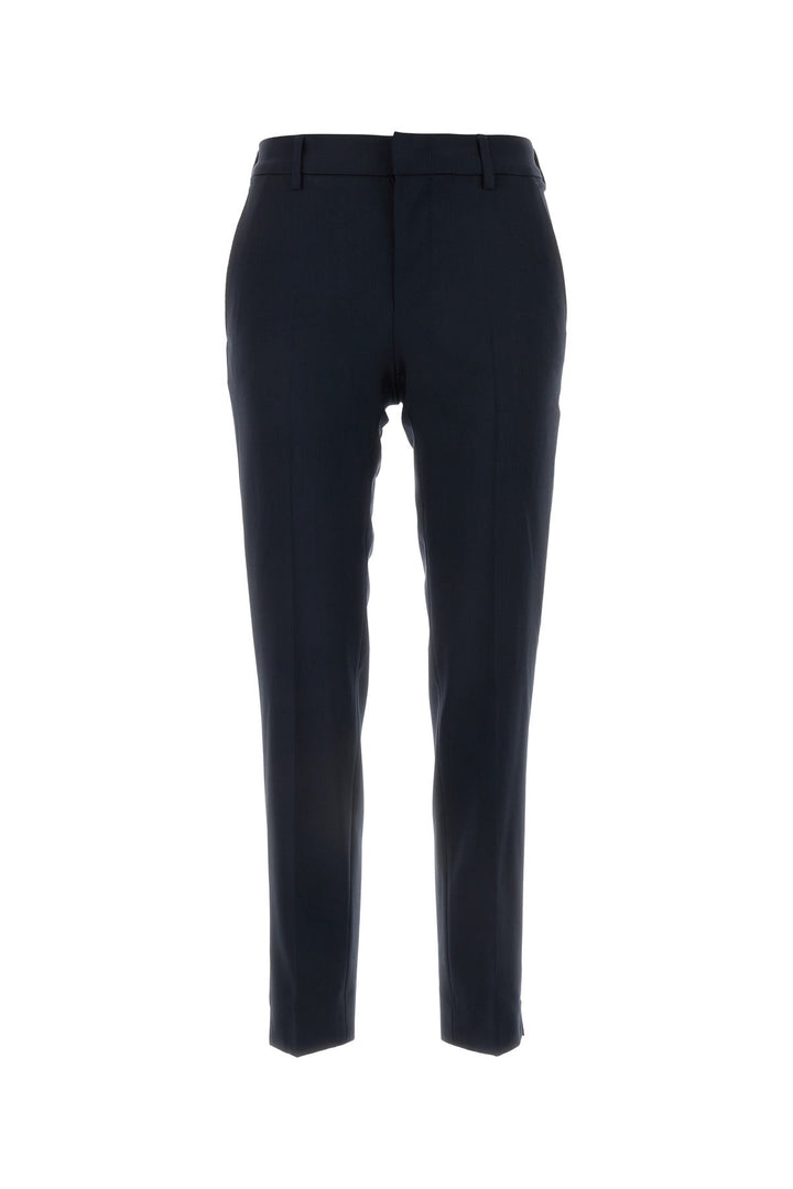 Midnight blue blue stretch wool New York pant