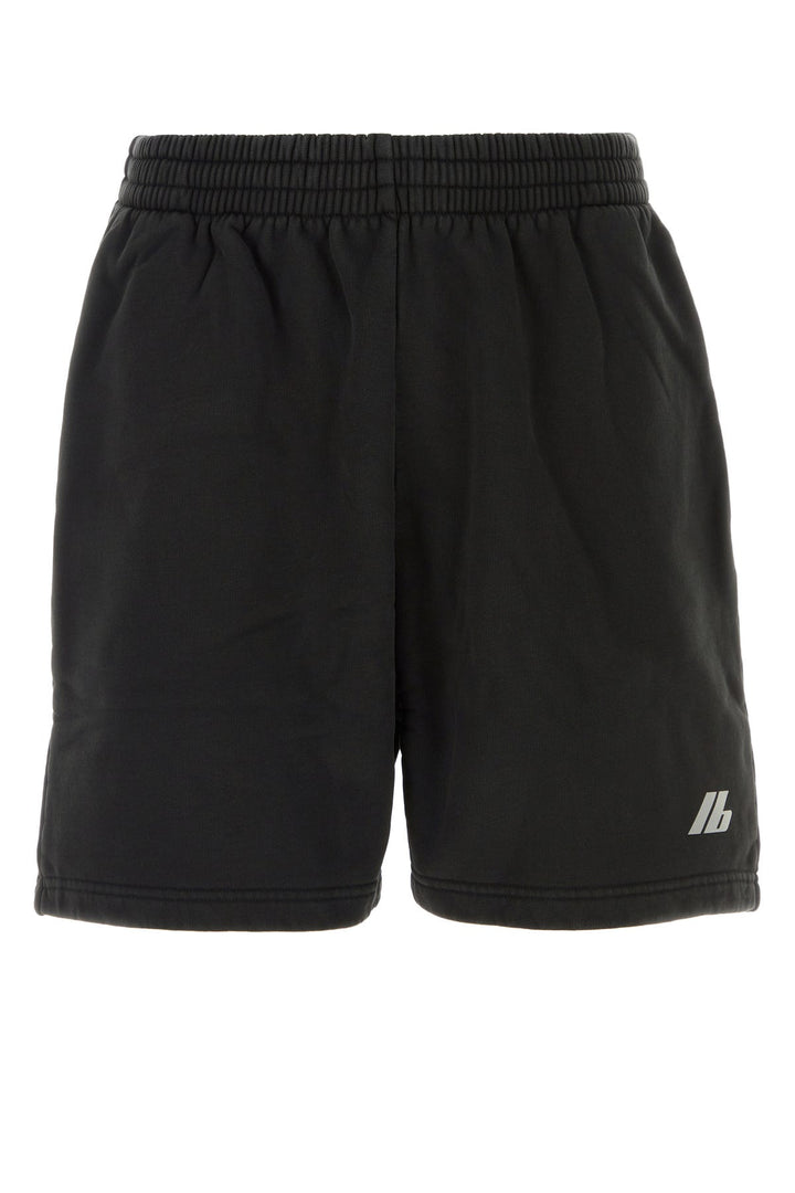 Charcoal cotton bermuda shorts