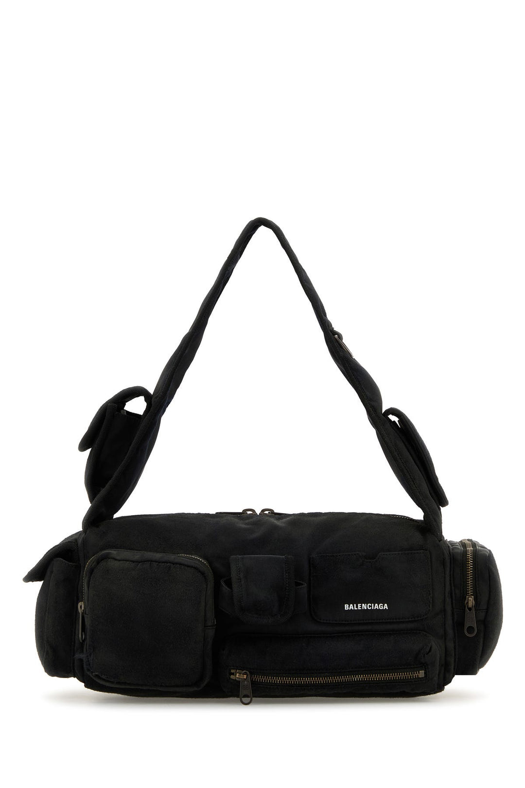 Black nylon Superbusy S shoulder bag