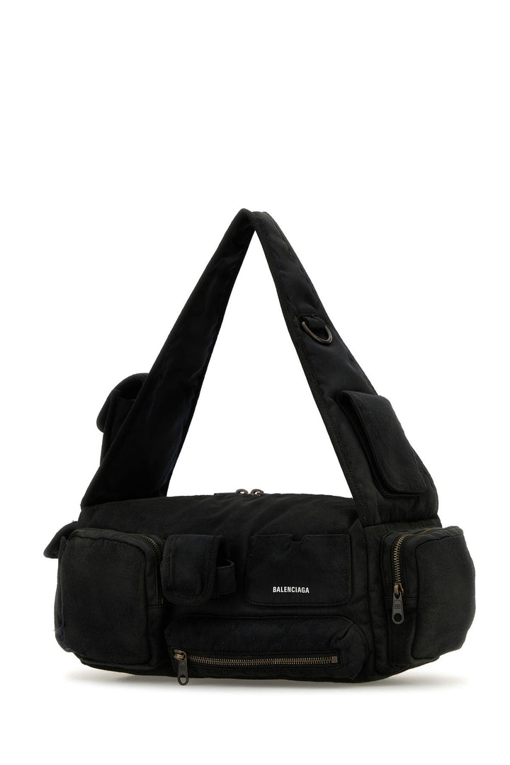 Black nylon Superbusy S shoulder bag