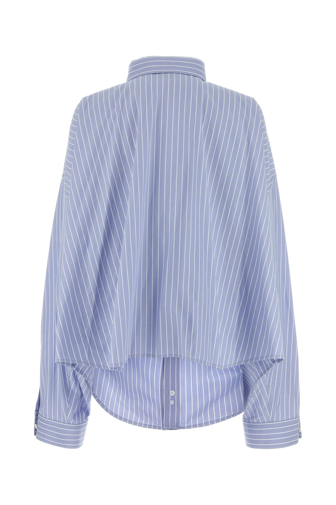 Embroidered poplin oversize shirt