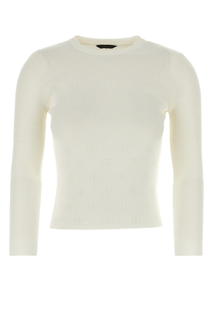 Ivory wool blend sweater