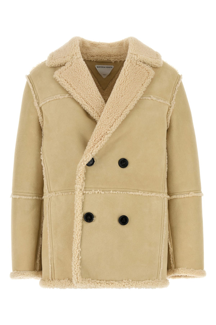 Cream shearling coat