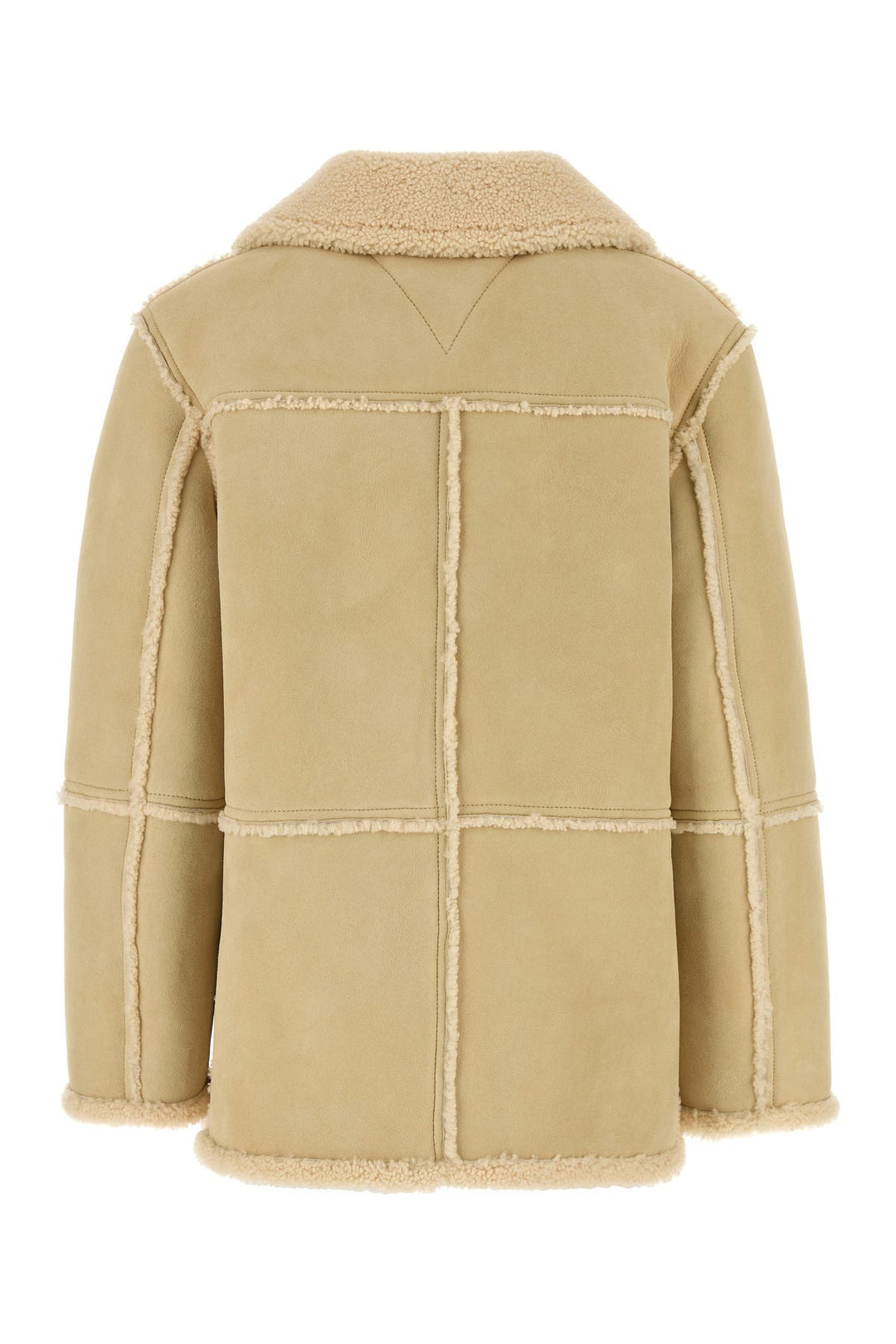 Cream shearling coat