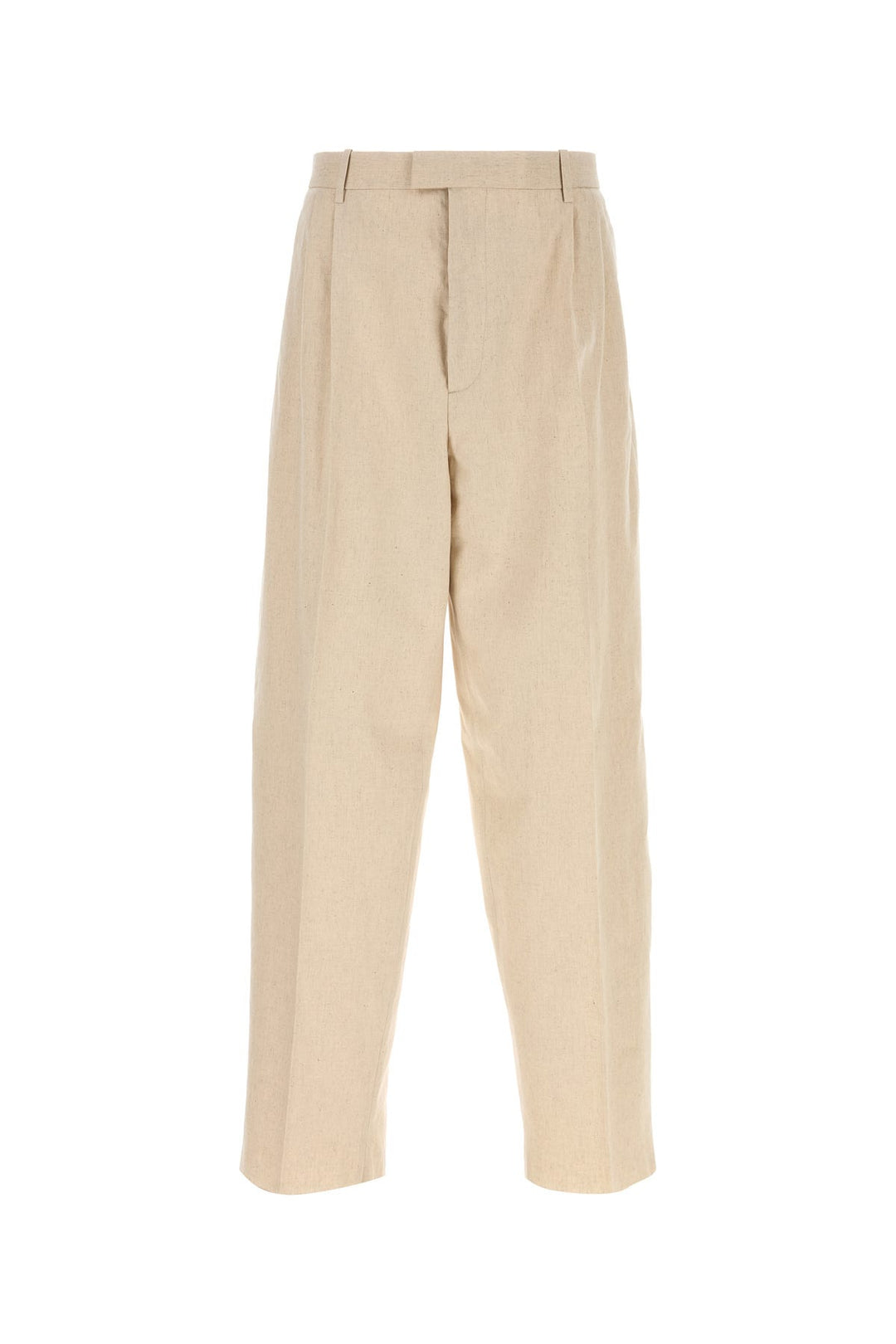 Melange cream hemp blend pant