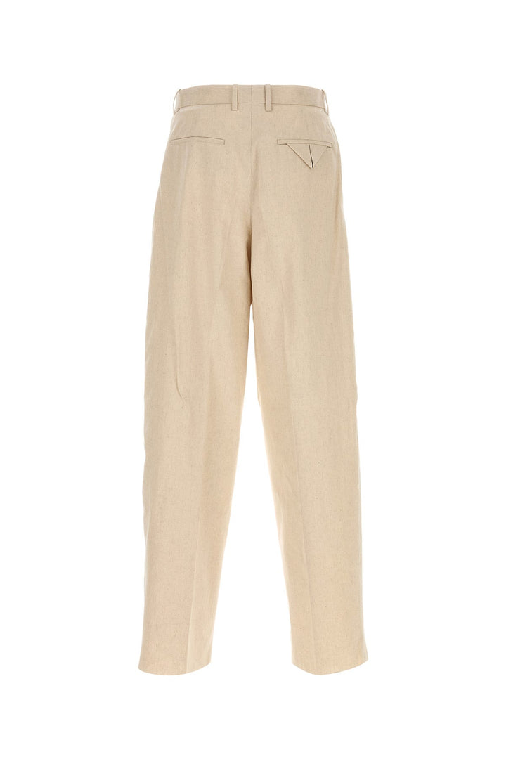 Melange cream hemp blend pant